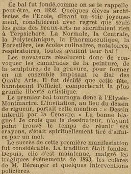 Extrait du quotidien La Liberté du 14 juin 1909